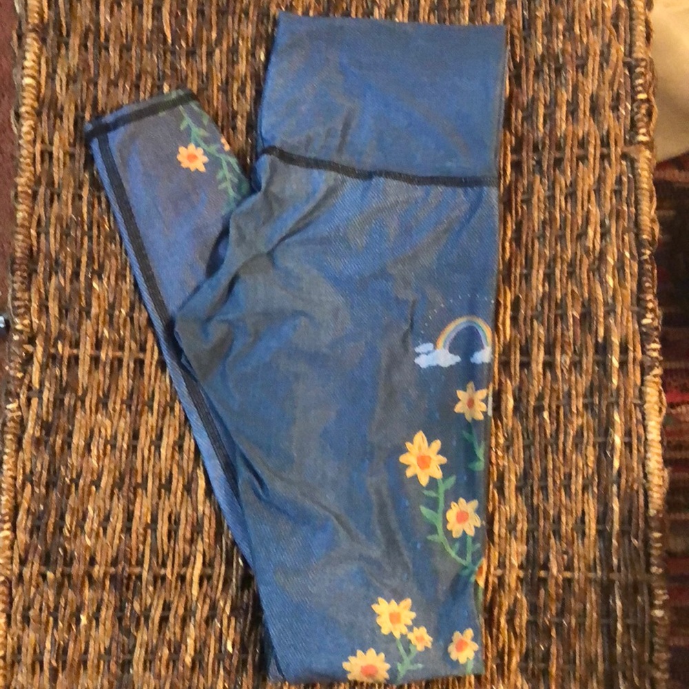 Blue teeki leggings